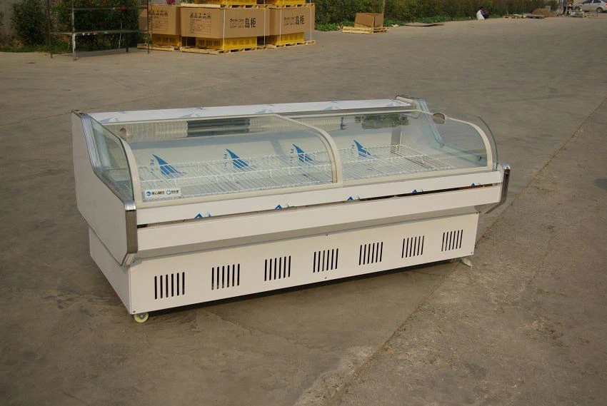 Direct Cooling Supermarket Meat Showcase Fridge