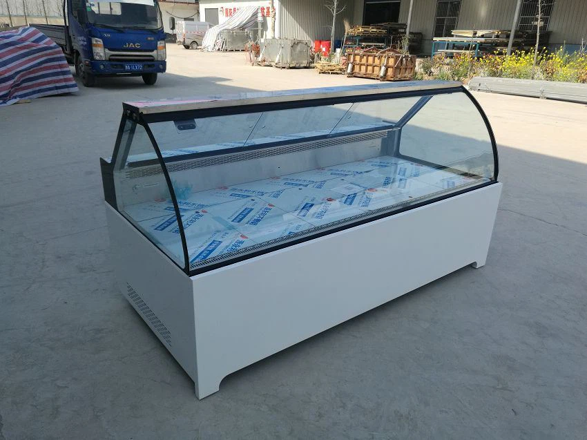 Arc Glass Air Cooling Meat Showcase Fridge