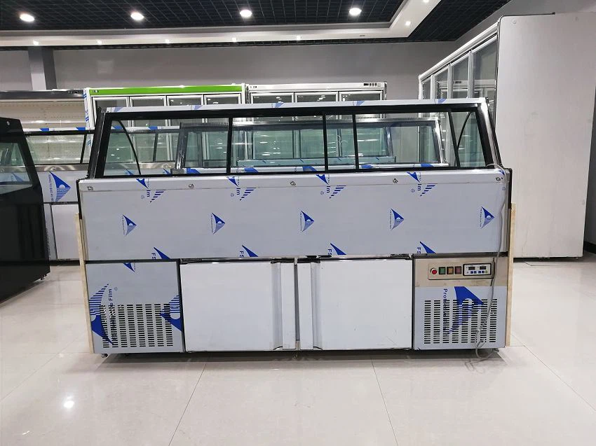 Air Cooling Arc Glass Showcase Freezer Air Cooling Arc Glass Showcase Freezer