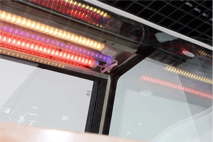 Air Cooling Arc Glass Showcase Freezer