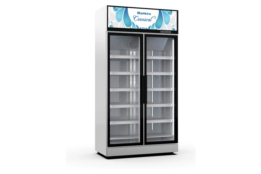Refrigerador de condensación superior con puerta de vidrio vertical