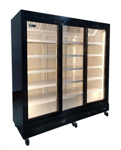 Vitrina con puerta corrediza de vidrio